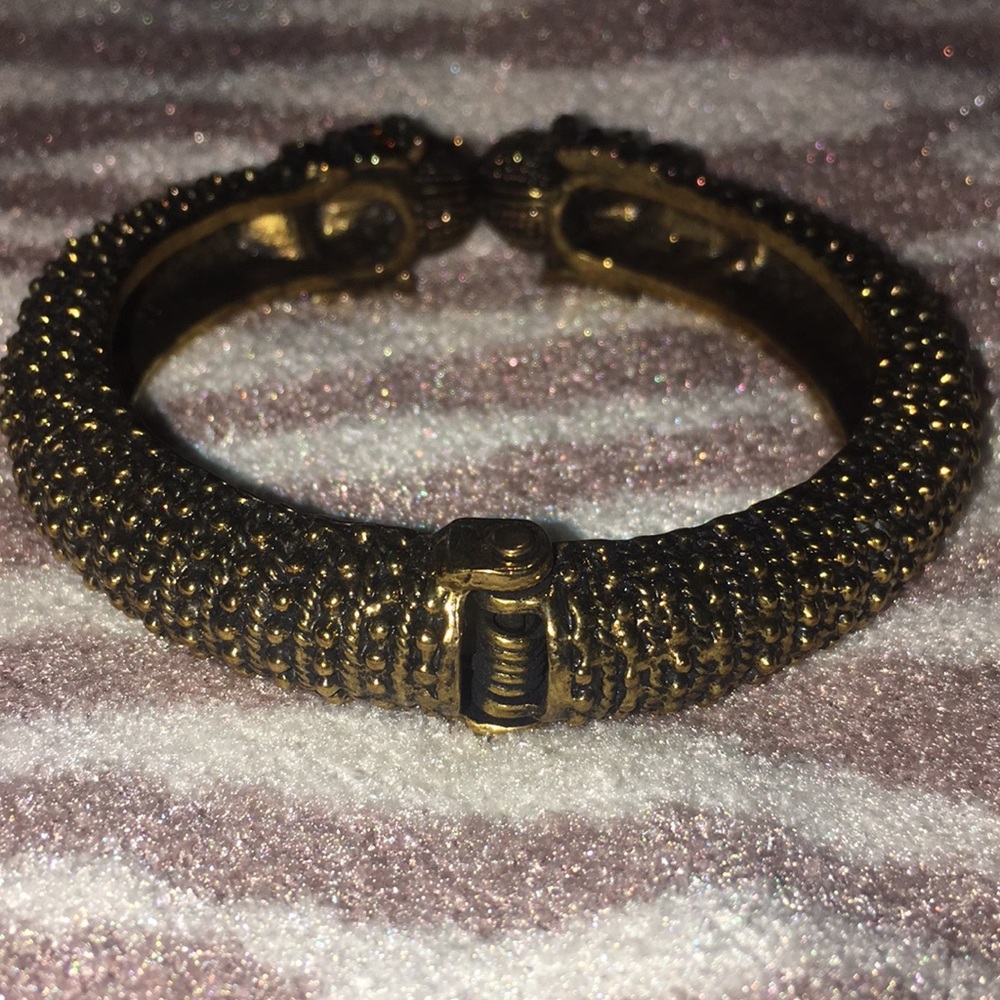 Gold Rhinestone Bangle - Picture 4 of 5